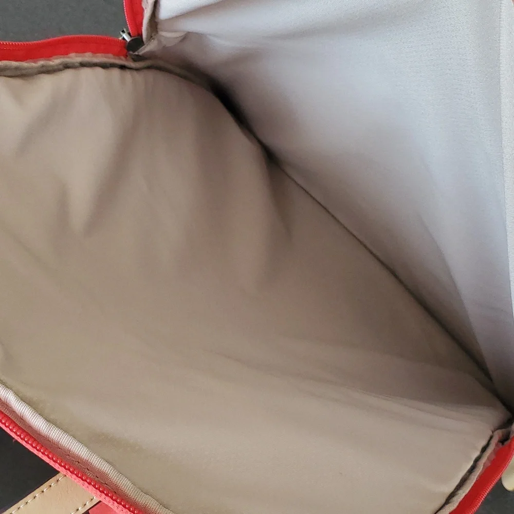 Tumi Manitoga Quilted Drawstring Backpack in Blood Orange